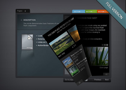 FlippingBook Flash Component