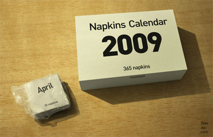 2009 Napkins Calendar 2009 Napkins Calendar