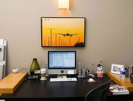 sunset landing on my wall