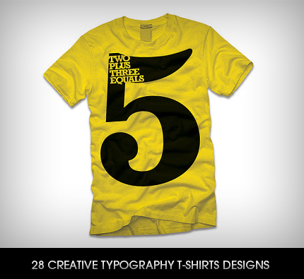 typography tshirt