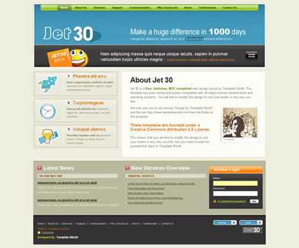 The Most Downloaded Developer Friendly Free Templates Free XHTML CSS Template