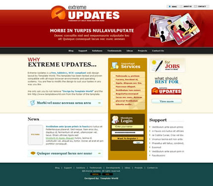 The Most Downloaded Developer Friendly Free Templates Free XHTML CSS Template