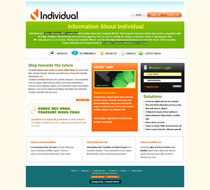 The Most Downloaded Developer Friendly Free Templates Free XHTML CSS Template