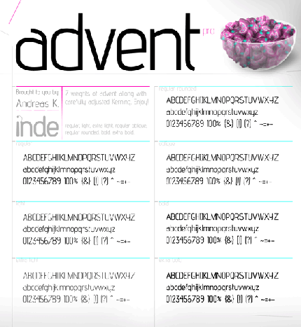 Advent font