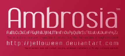 Ambrosia font