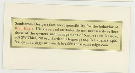 sandstorm business card